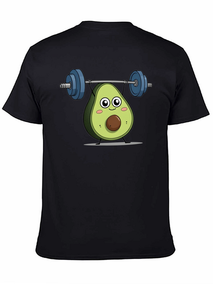Avocado Lifting Weights Graphic T-Shirt