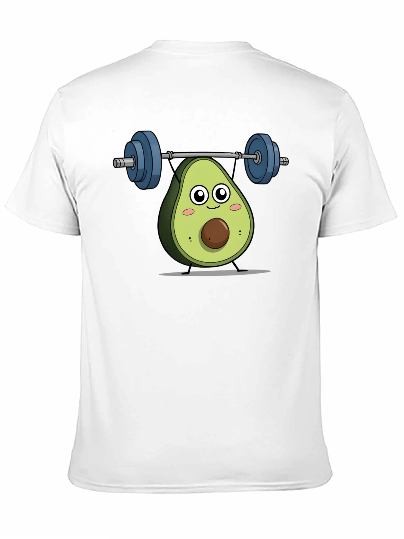 Avocado Lifting Weights Graphic T-Shirt