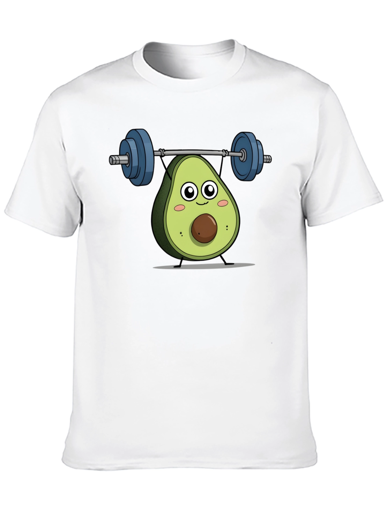 Avocado Lifting Weights Graphic T-Shirt