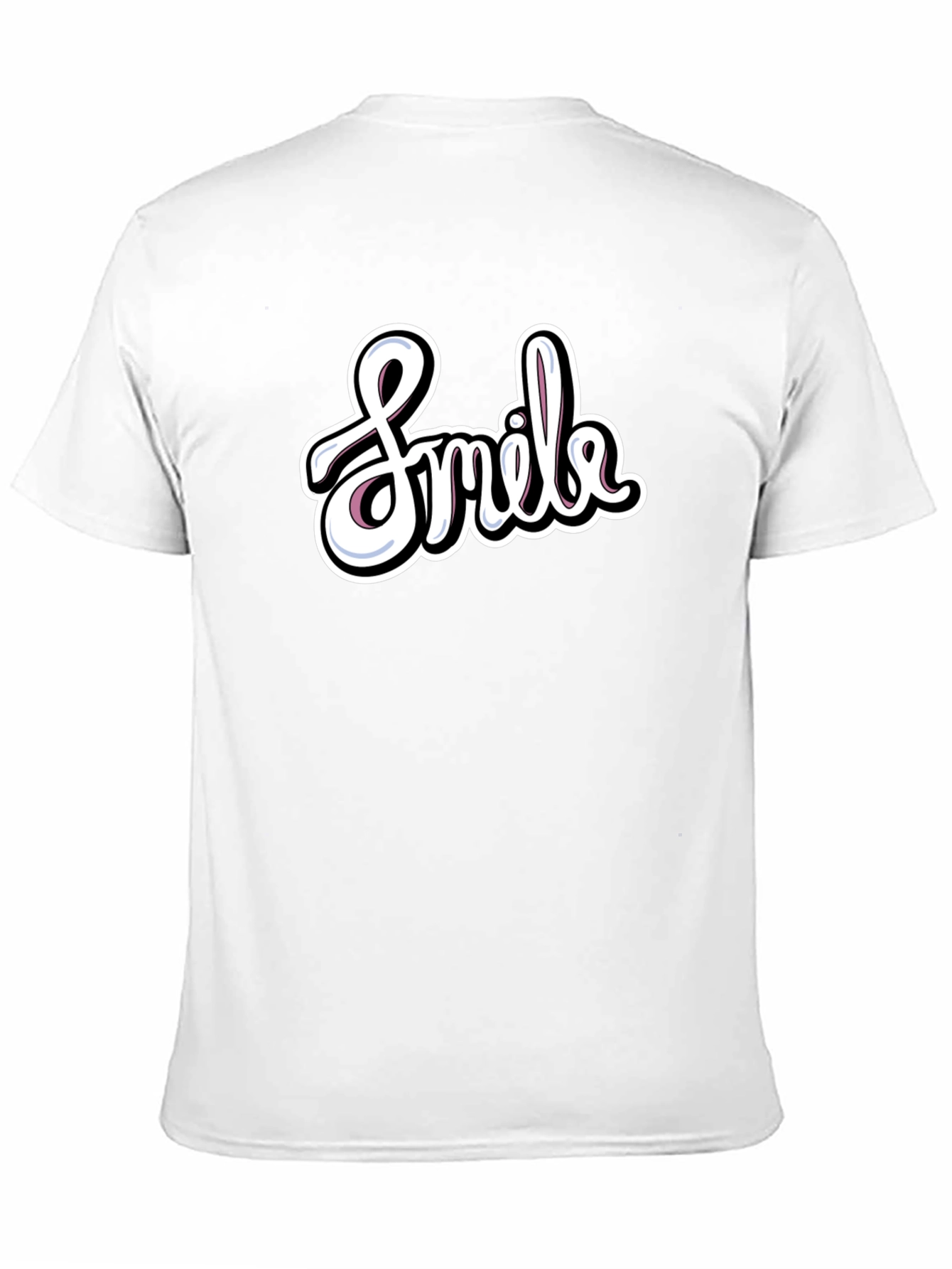 Smile Graphic T-Shirt - Casual Black Tee