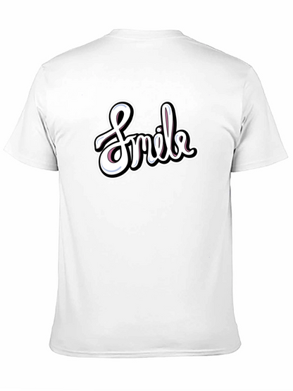 Smile Graphic T-Shirt - Casual Black Tee