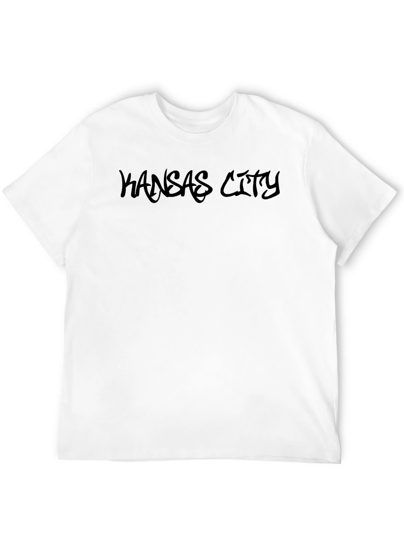 Kansas City Text T-Shirt - Casual Cotton Tee