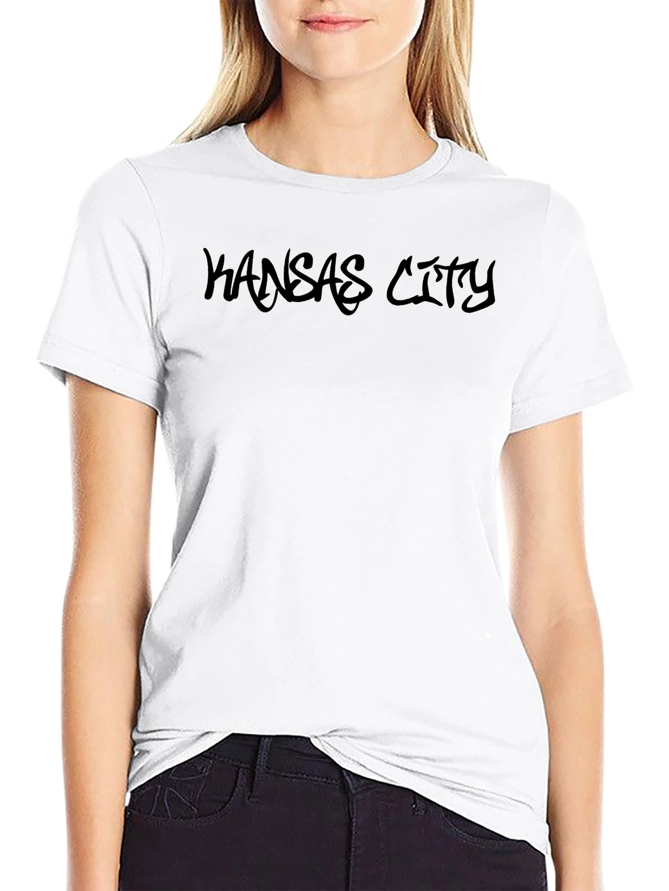 Kansas City Text T-Shirt - Casual Cotton Tee