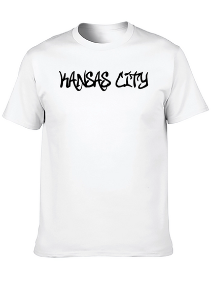 Kansas City Text T-Shirt - Casual Cotton Tee