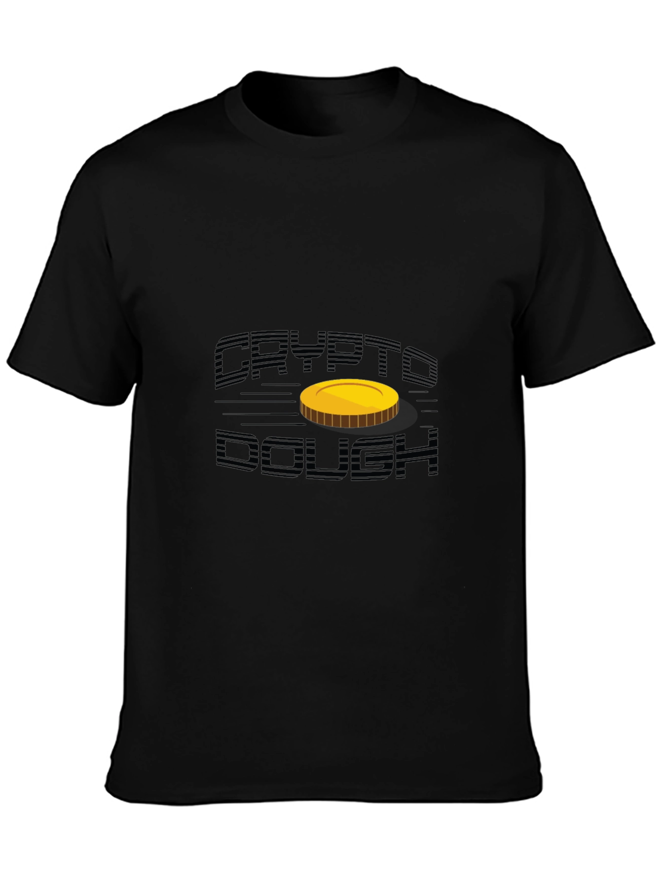 Crypto Dough T-Shirt - Black Crew Neck Tee
