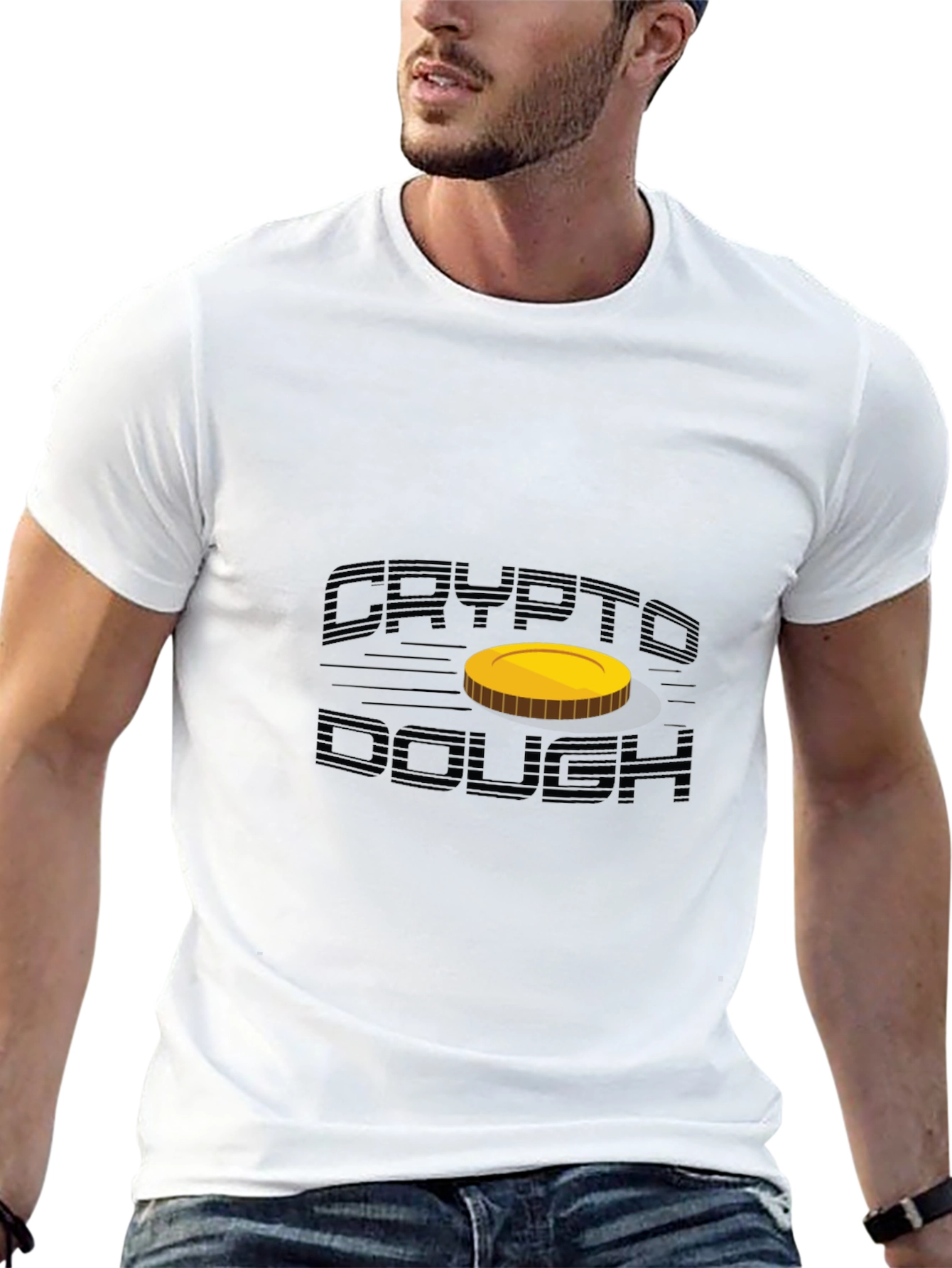 Crypto Dough T-Shirt - Black Crew Neck Tee