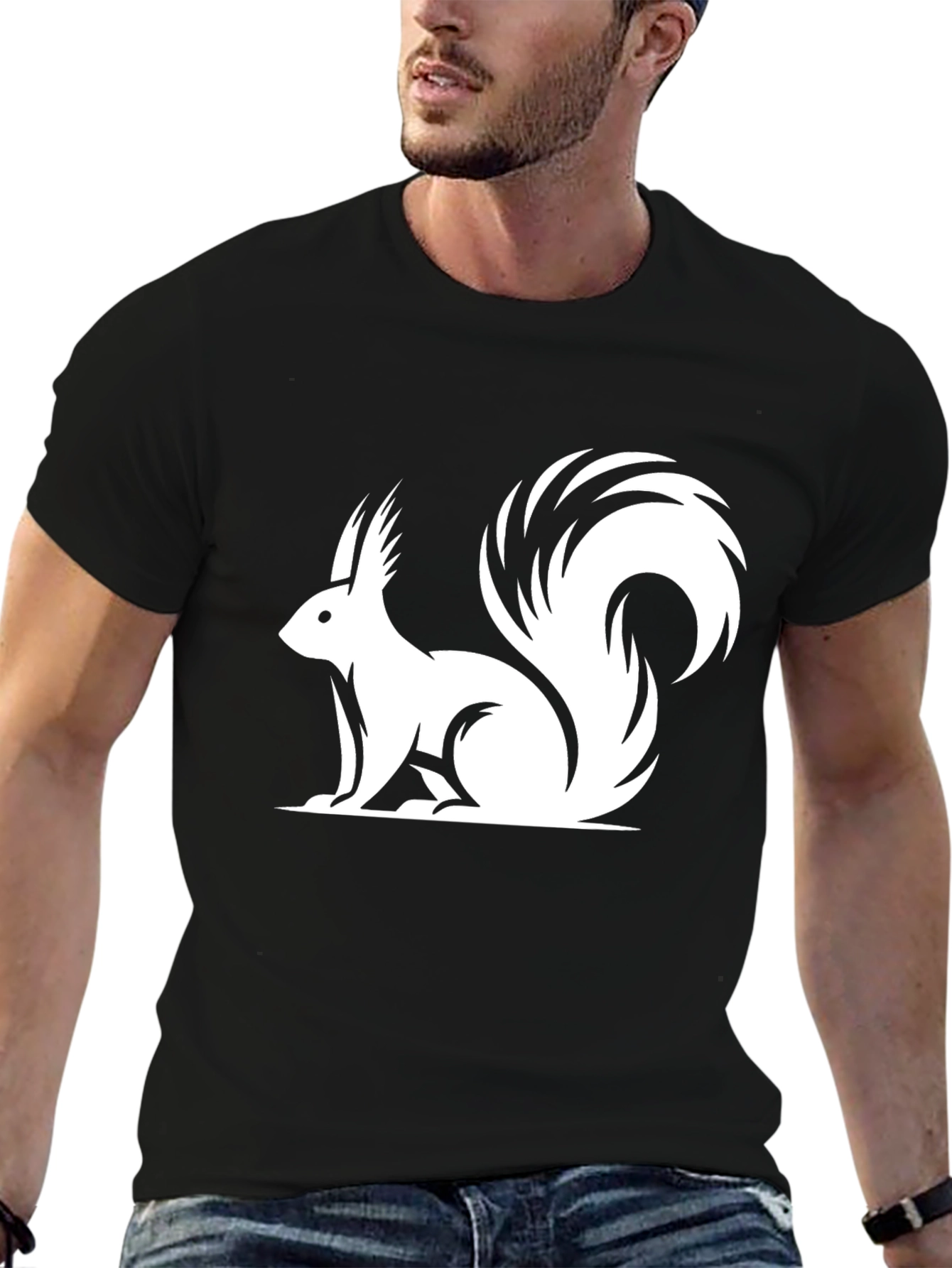 Squirrel Graphic T-Shirt - Classic Black Tee