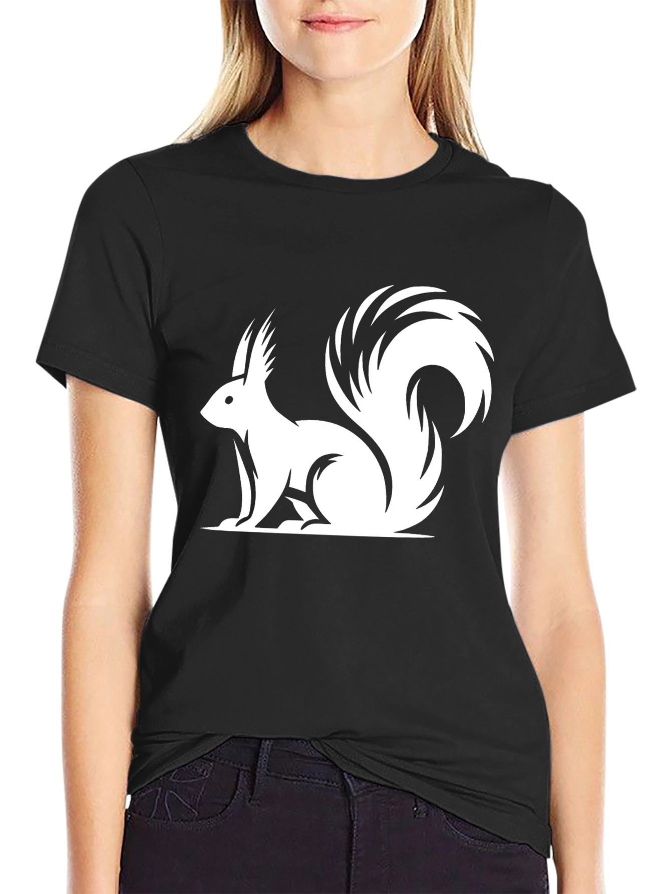 Squirrel Graphic T-Shirt - Classic Black Tee
