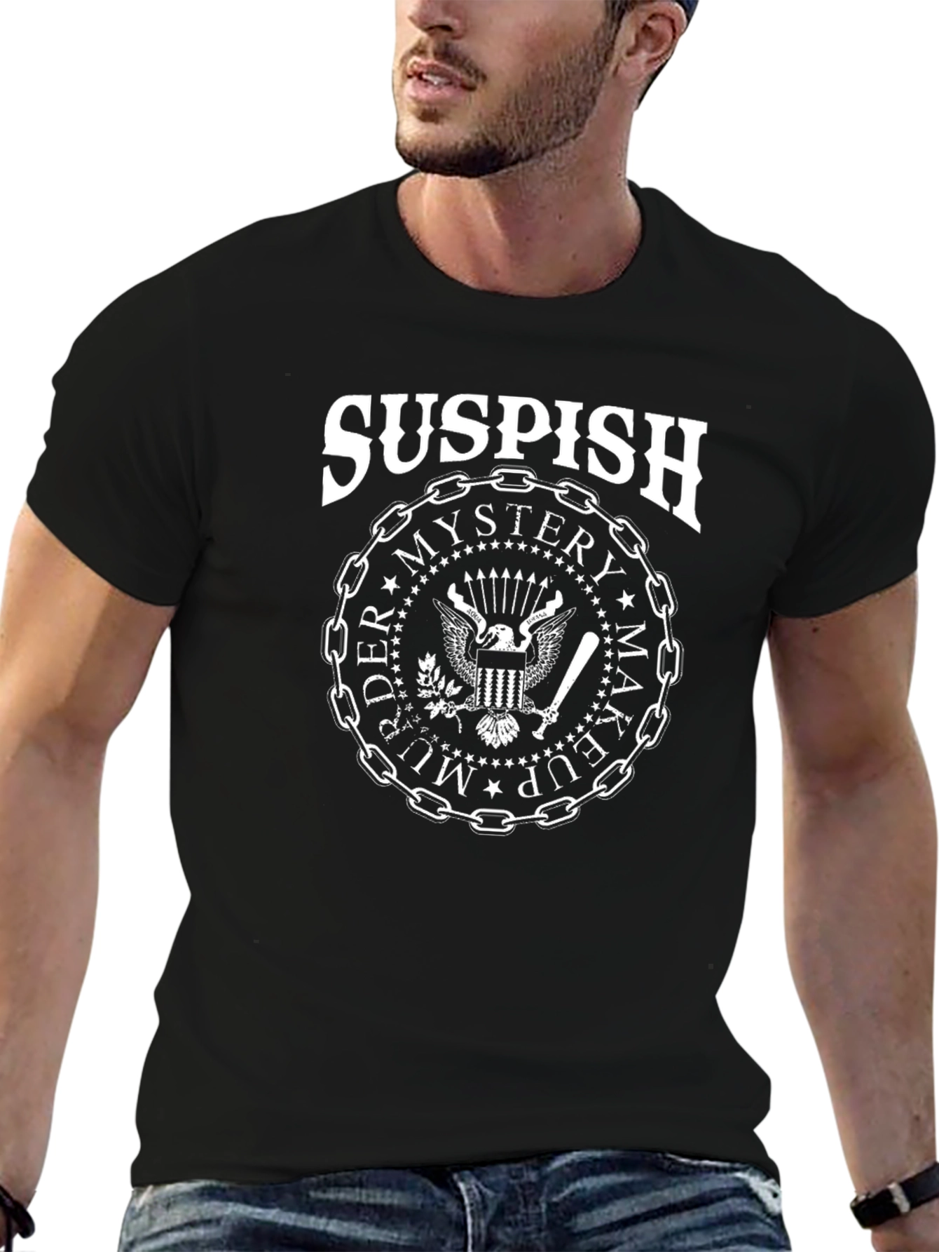 Suspish Graphic Tee - Mystery Murder Makeup