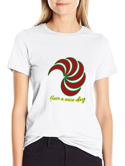 Mens Black T-Shirt with Spiral Graphic Design