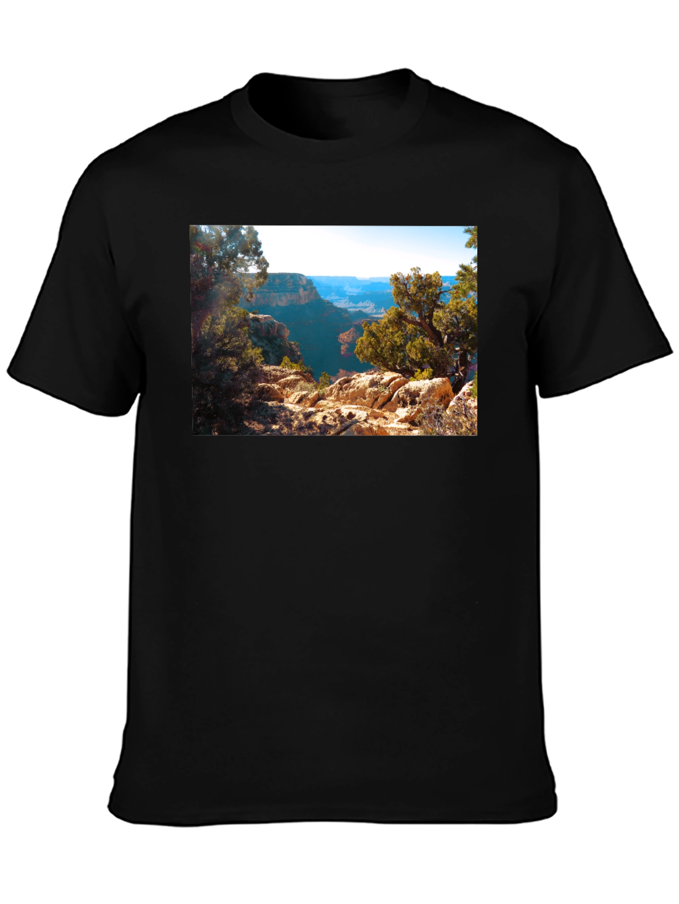 Grand Canyon Scenic View Black T-Shirt