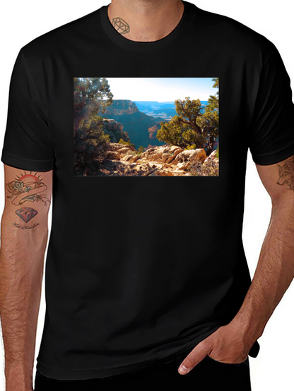Grand Canyon Scenic View Black T-Shirt