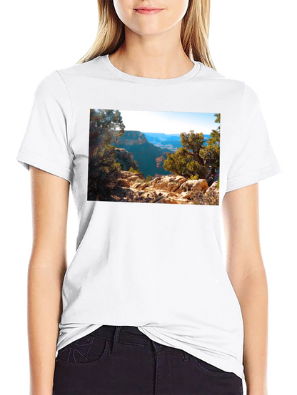 Grand Canyon Scenic View Black T-Shirt