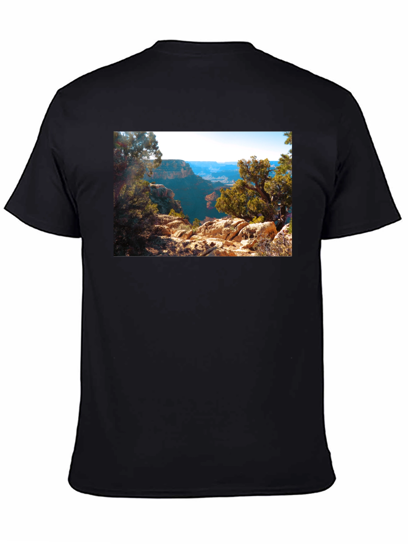 Grand Canyon Scenic View Black T-Shirt