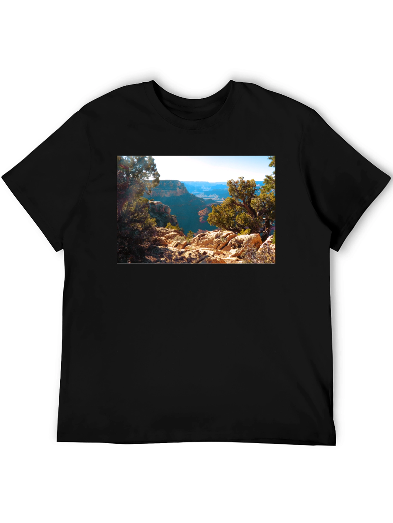 Grand Canyon Scenic View Black T-Shirt