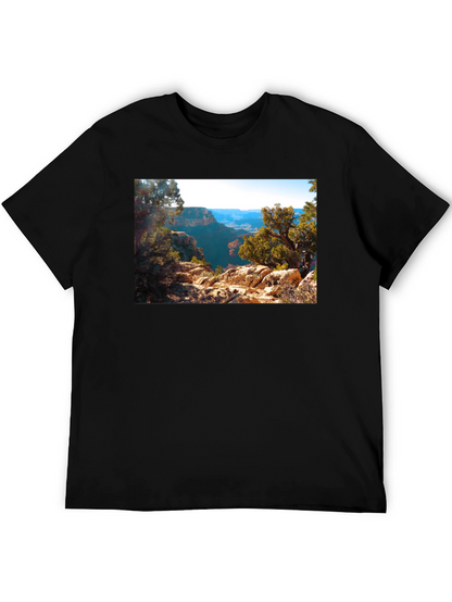 Grand Canyon Scenic View Black T-Shirt