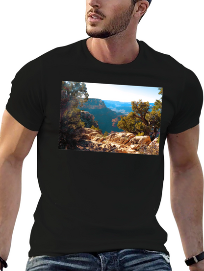 Grand Canyon Scenic View Black T-Shirt
