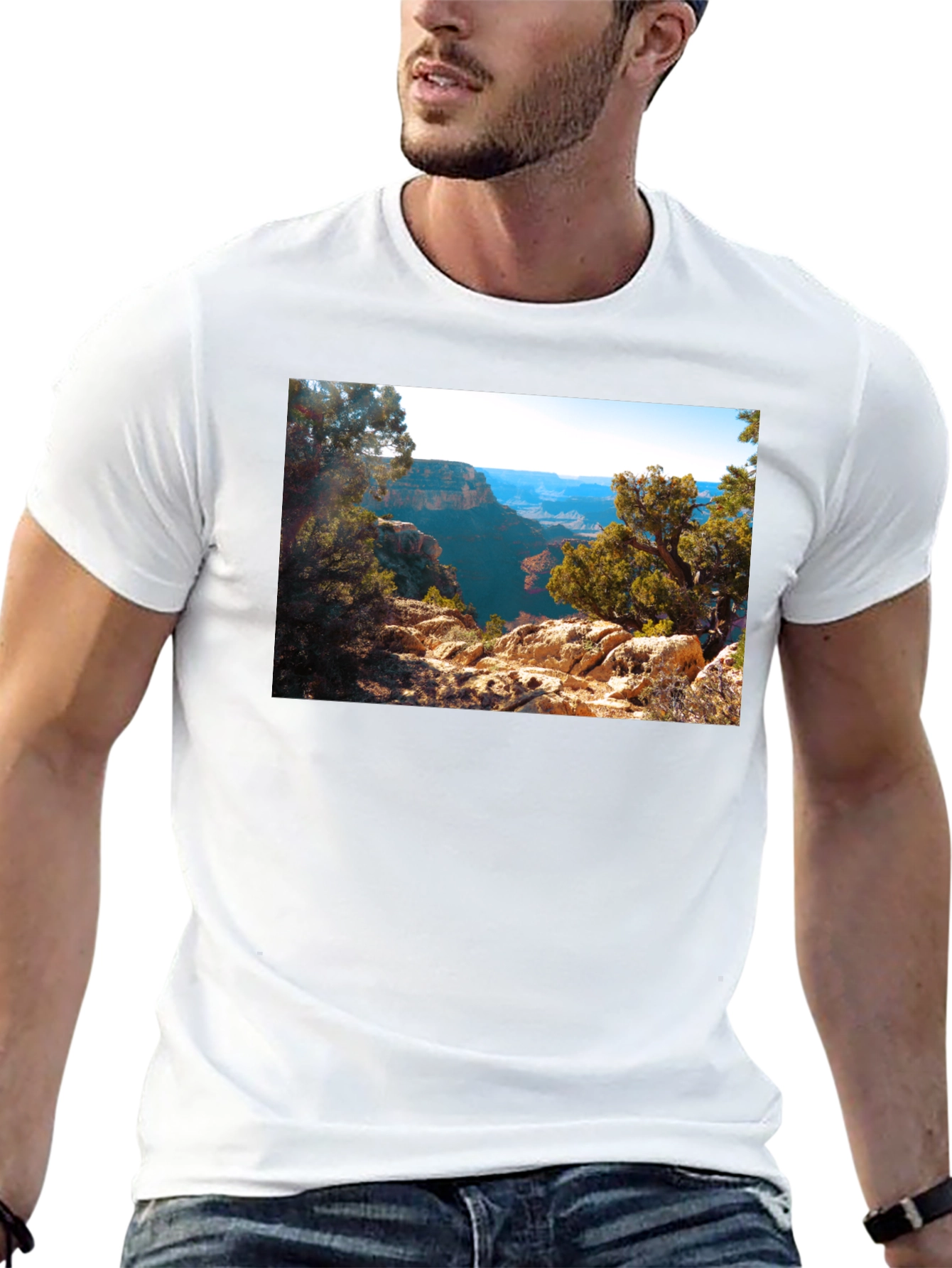 Grand Canyon Scenic View Black T-Shirt