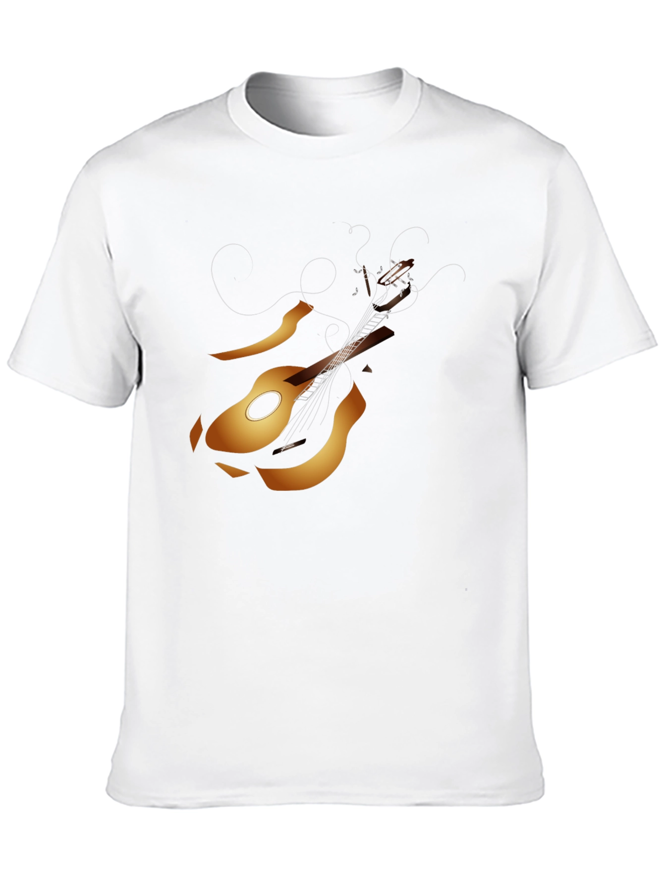 Guitar Graphic Tee - Black Music Lover T-Shirt