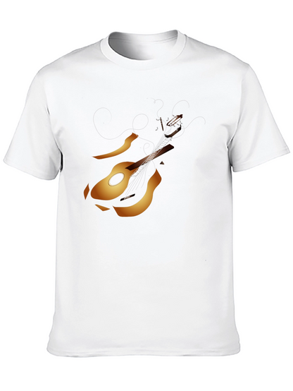Guitar Graphic Tee - Black Music Lover T-Shirt