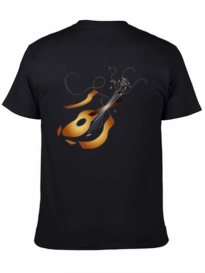 Guitar Graphic Tee - Black Music Lover T-Shirt