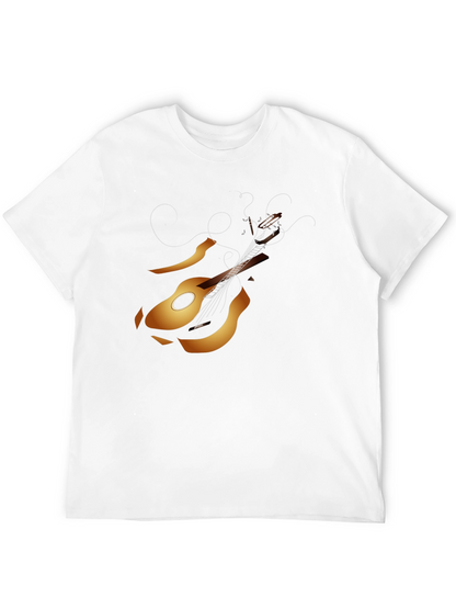 Guitar Graphic Tee - Black Music Lover T-Shirt