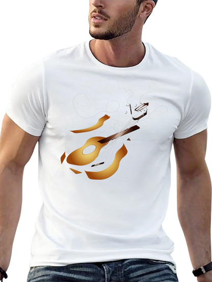 Guitar Graphic Tee - Black Music Lover T-Shirt