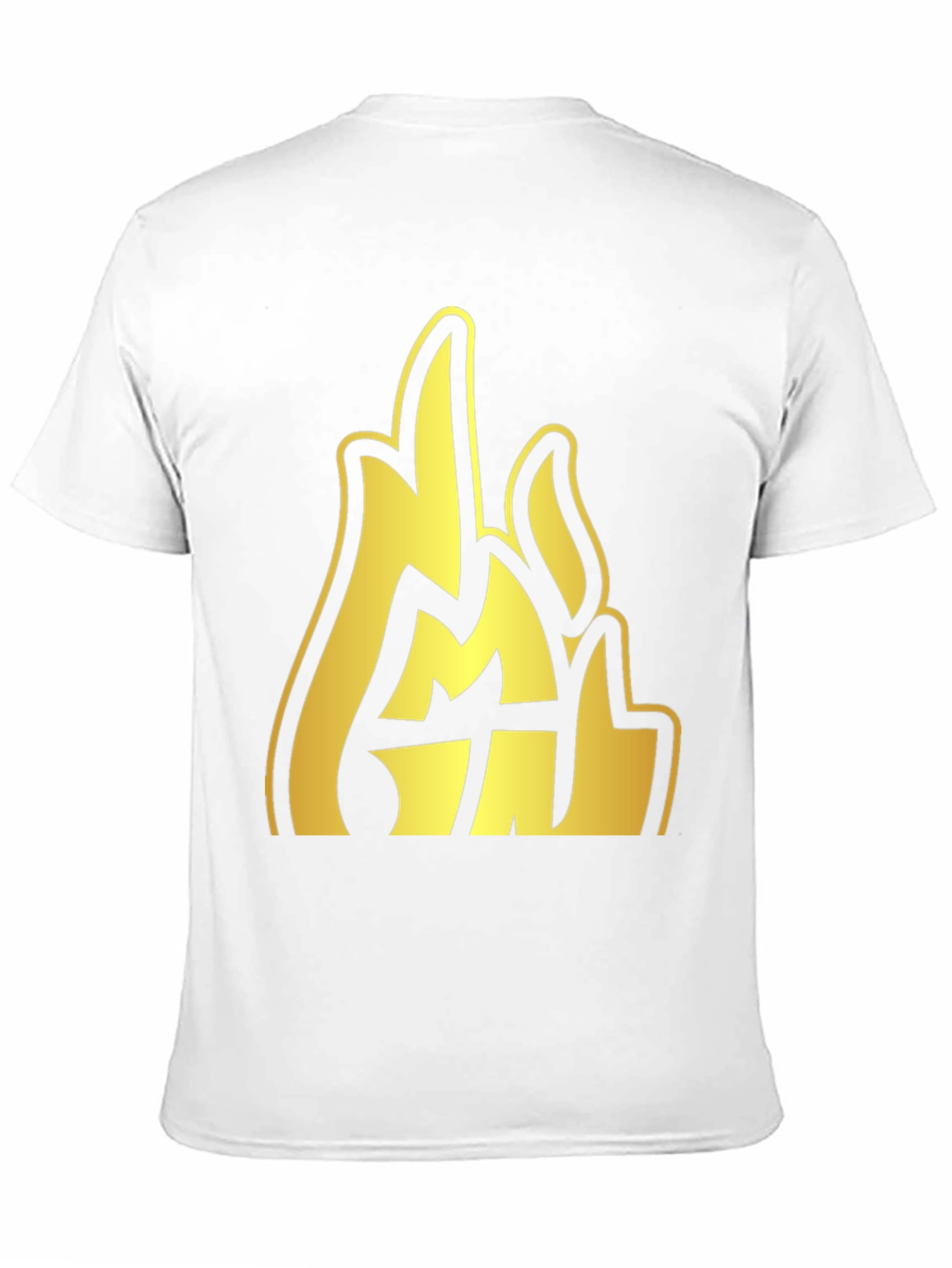 Gold Emblem Graphic Black T-Shirt