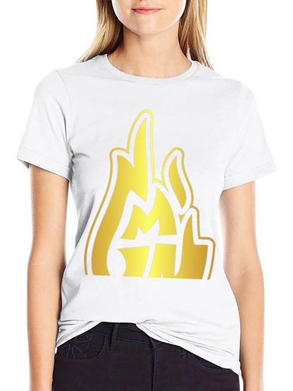 Gold Emblem Graphic Black T-Shirt