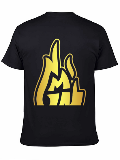 Gold Emblem Graphic Black T-Shirt