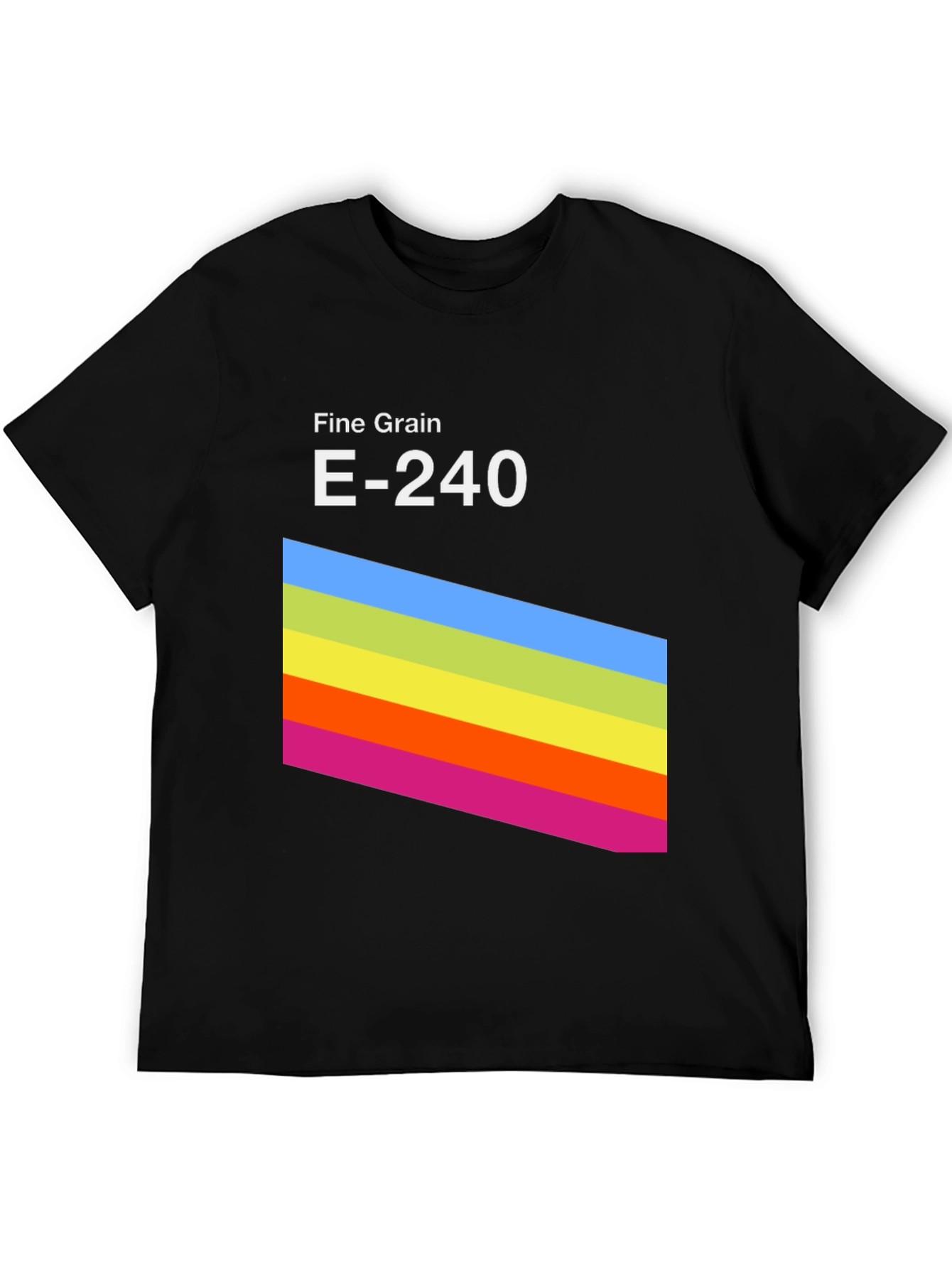 Retro Stripe Graphic Tee - Fine Grain E-240