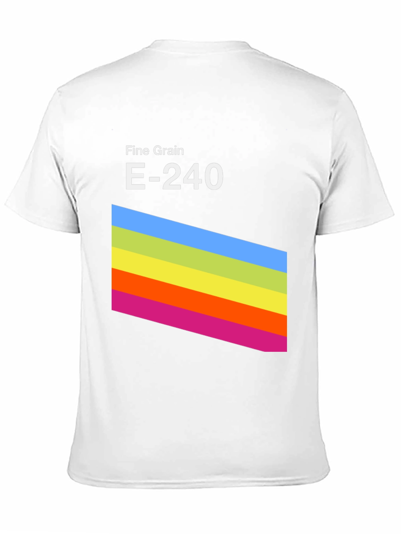 Retro Stripe Graphic Tee - Fine Grain E-240