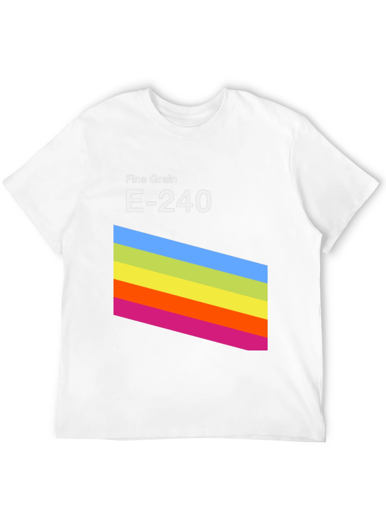 Retro Stripe Graphic Tee - Fine Grain E-240