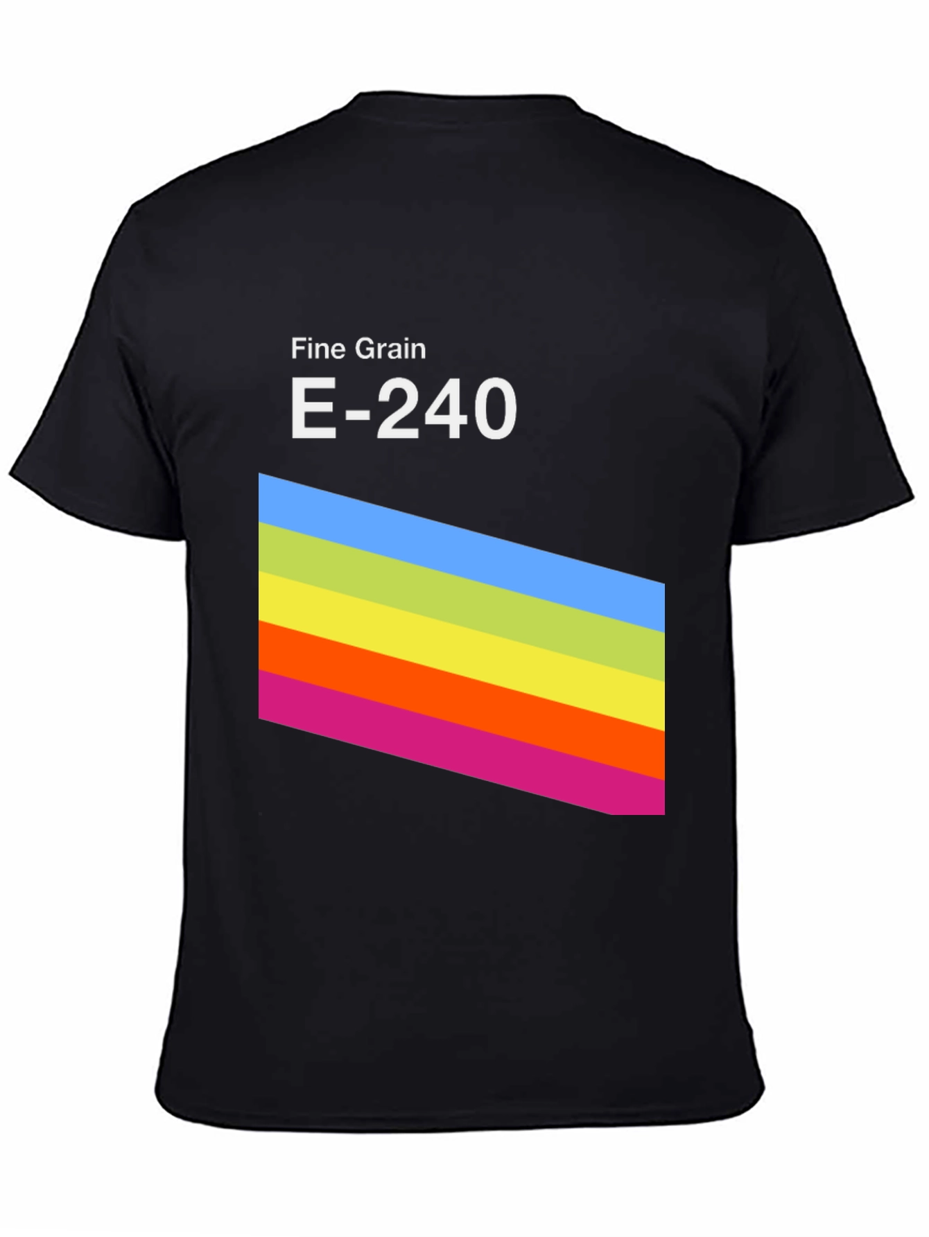 Retro Stripe Graphic Tee - Fine Grain E-240