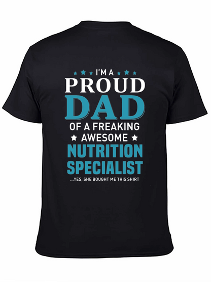 Proud Dad of Nutrition Specialist T-Shirt