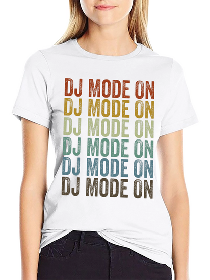 Retro DJ Mode On Graphic Tee