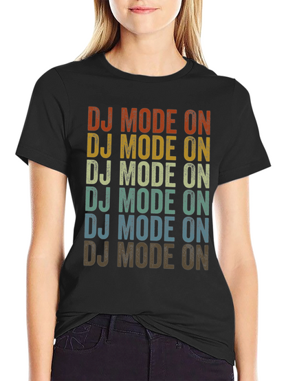 Retro DJ Mode On Graphic Tee