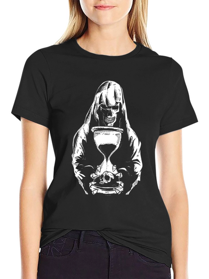 Grim Reaper Hourglass Graphic Tee