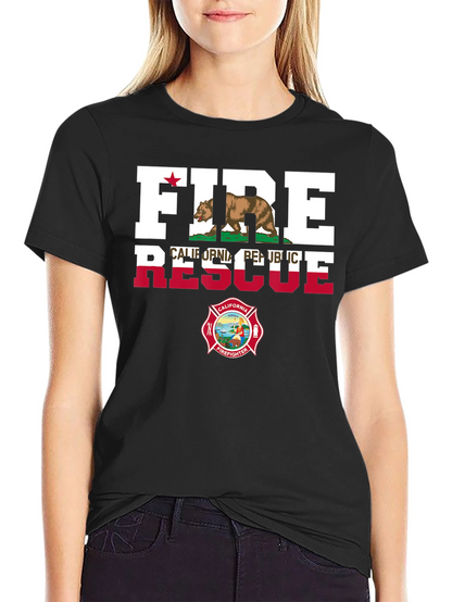 Fire Rescue California Firefighter T-Shirt