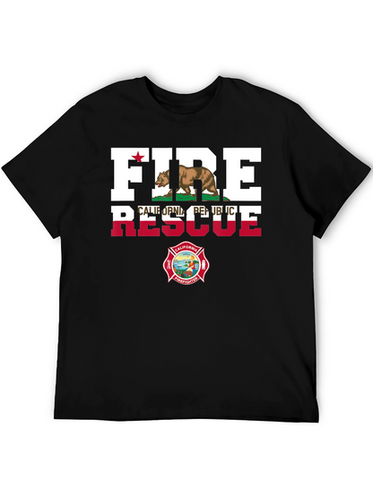 Fire Rescue California Firefighter T-Shirt