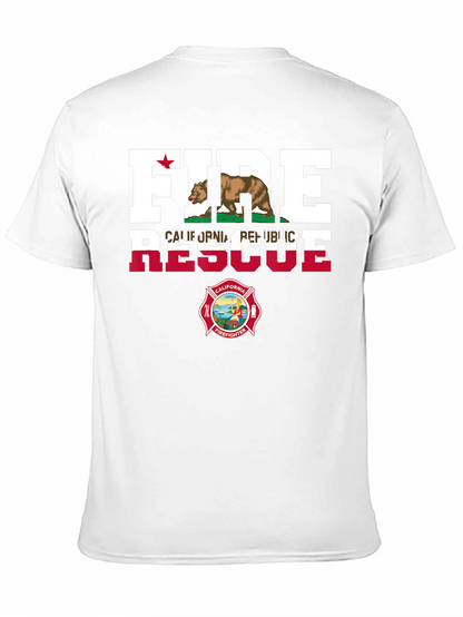 Fire Rescue California Firefighter T-Shirt