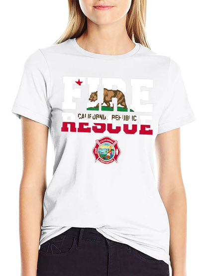 Fire Rescue California Firefighter T-Shirt