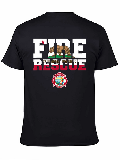 Fire Rescue California Firefighter T-Shirt