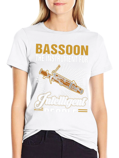 Bassoon Instrument T-Shirt - For Intelligent People!