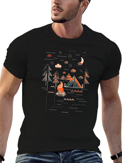 Camping Adventure Graphic T-Shirt