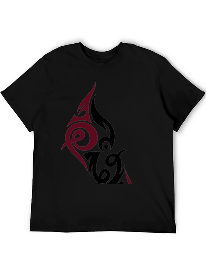 Tribal Tattoo Graphic Black T-Shirt