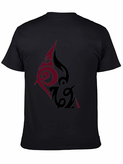 Tribal Tattoo Graphic Black T-Shirt