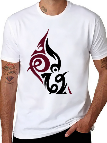 Tribal Tattoo Graphic Black T-Shirt
