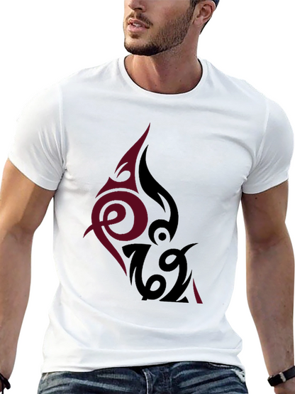 Tribal Tattoo Graphic Black T-Shirt