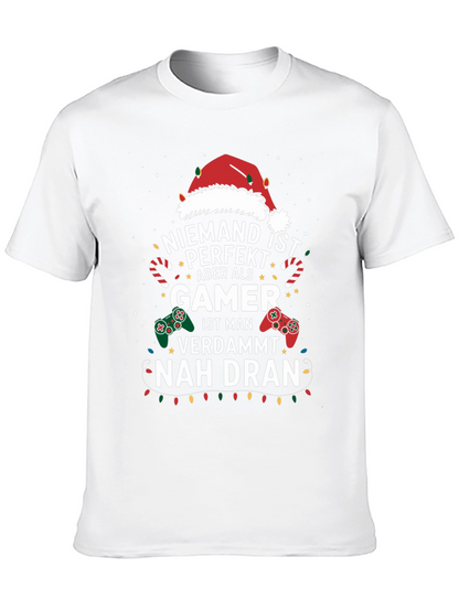 Gamer Christmas T-Shirt - Nobody is Perfect